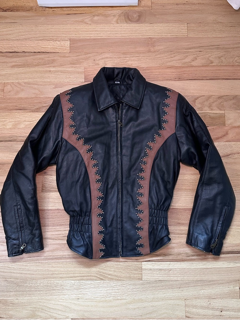Vance Leathers USA Black Western Leather Jacket